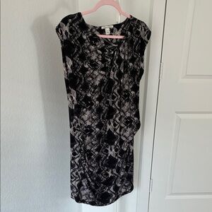 Kenneth Cole Snake Printed Drape Dress